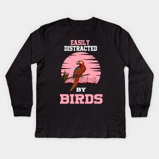 birds Kids Long Sleeve T-Shirt